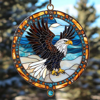 Eagle Soar WN2211066CL Stained Glass Suncatcher