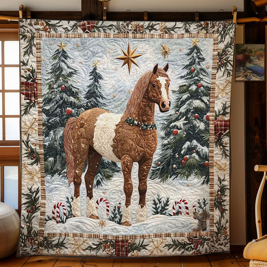 Christmas Star Horse WN2911022CL Quilt