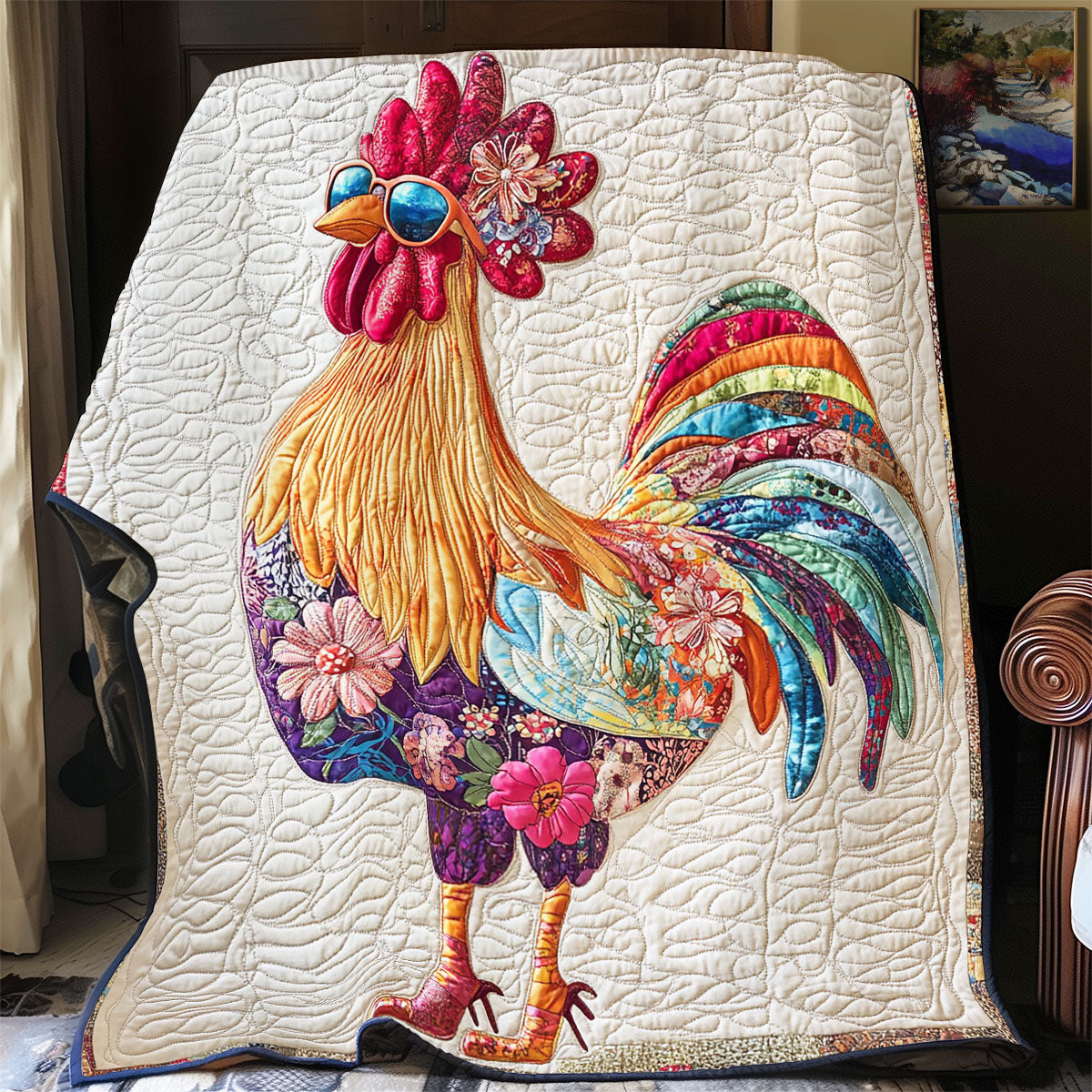 Fashion Chicken WY2702070CL Quilt