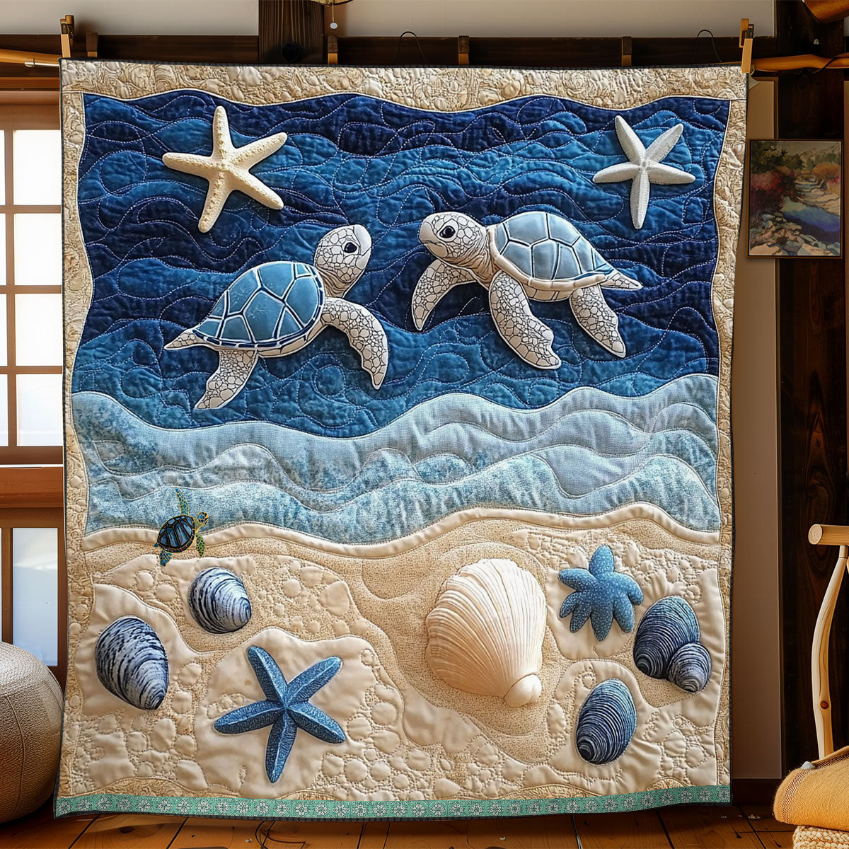 Sea Turtle WJ1312034CL Quilt