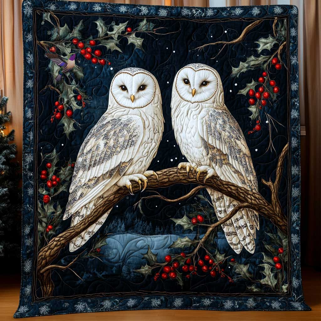 Christmas Eve Owl WP0711009CL Quilt