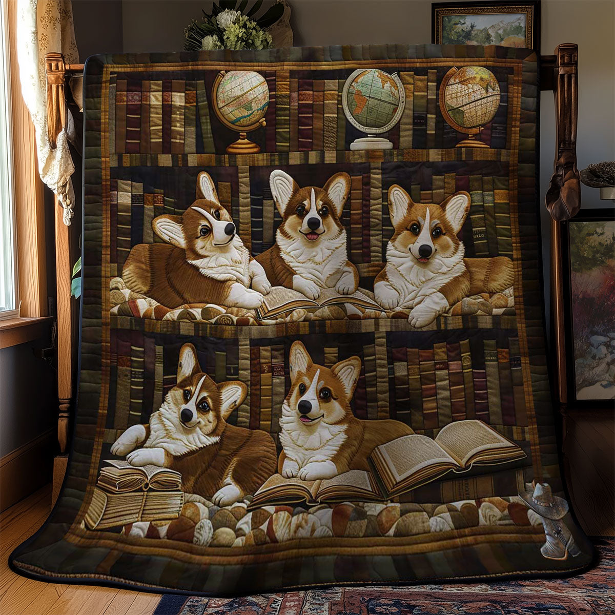 Curious Corgi WN2910033CL Quilt