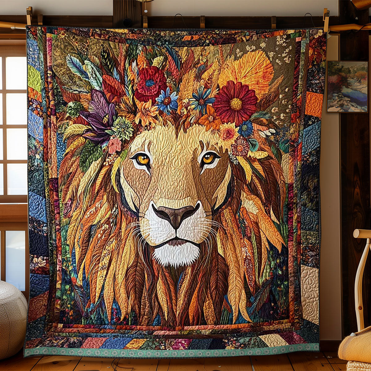 African Lion WJ2709001CL Quilt