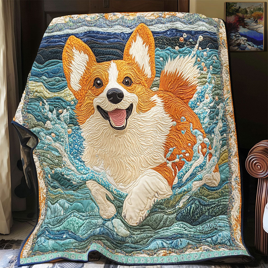 Corgi Happy Ocean WT1104082CL Quilt