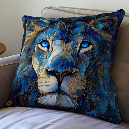 Navy Lion WY2711062CL Quilt Pillow Case