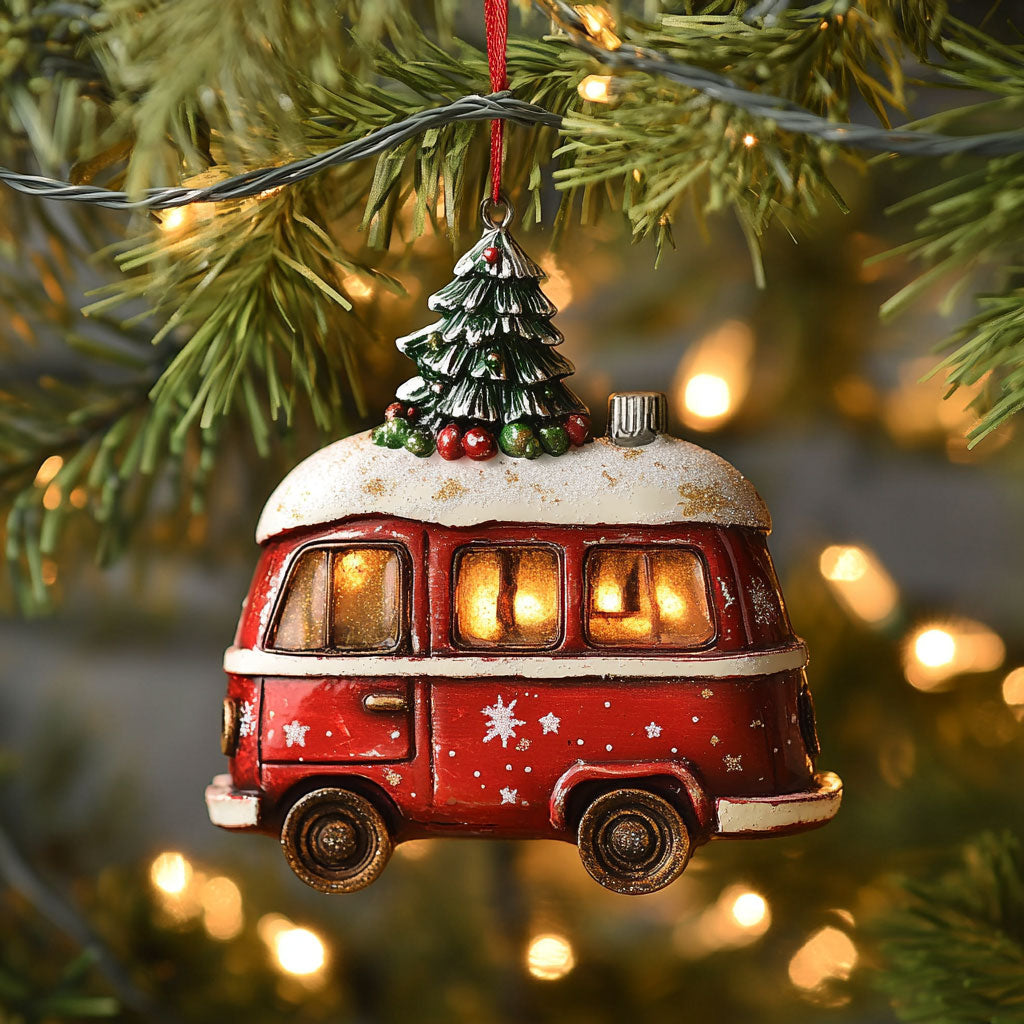 Pine Trail Camper Van WN0411077CL Christmas Ornament