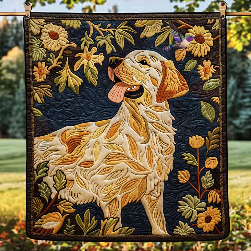 Autumn Garden Labrador WP1110007CL Quilt