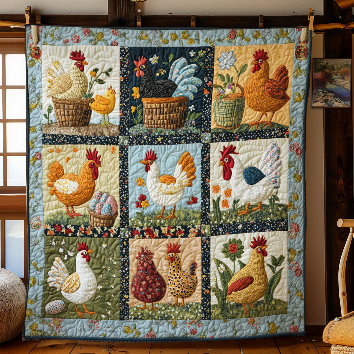 Chicken Farm YR1210010CL Quilt