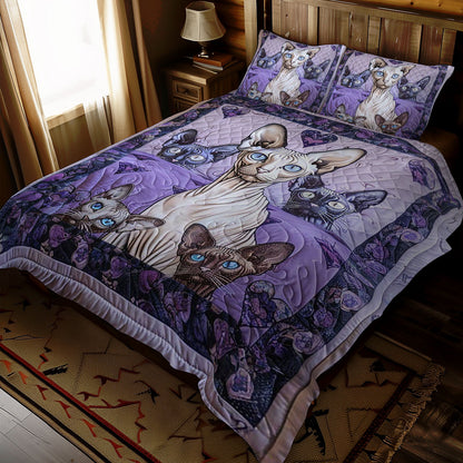 Purple Sphynx WJ2409030CL Duvet Cover Set