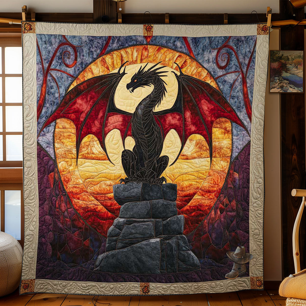 Shadow Dragon Rise WN1812040CL Quilt
