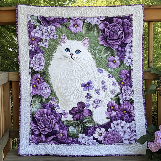 Majestic Violet Cat WG1601056CL Quilt