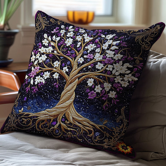 Purple Tree Of Life WY1712095CL Quilt Pillow Case