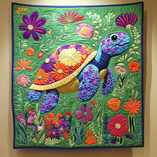 Turtle In Bloom WN2610055CL Quilt