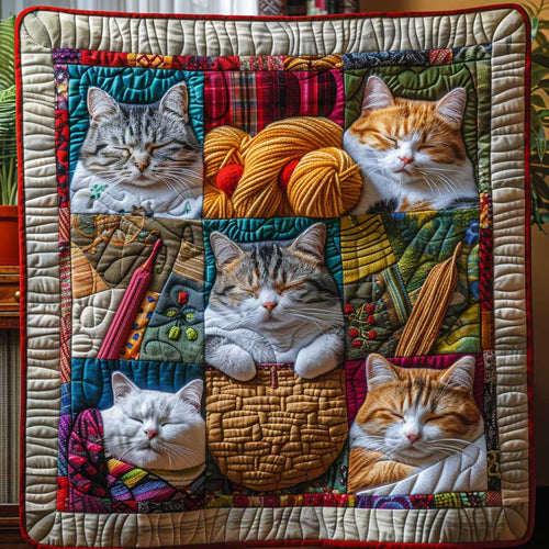 Cozy Yarn Cat WP1009014CL Quilt