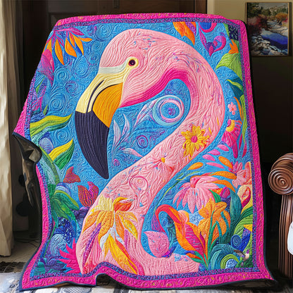 Tropical Flamingo WY0811019CL Quilt