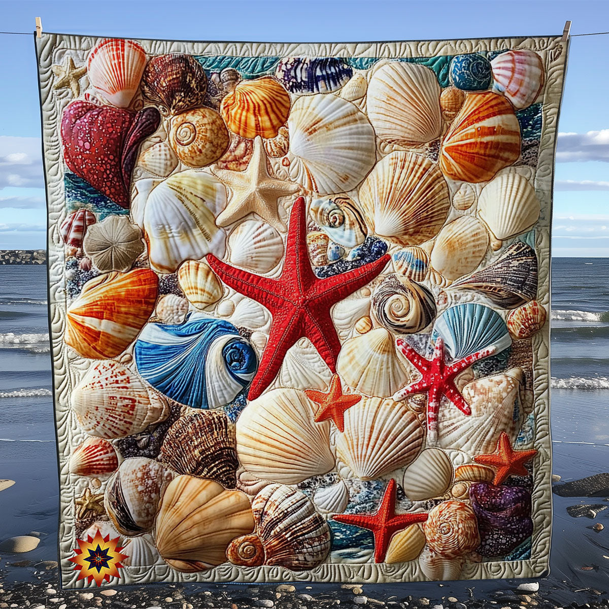 Starfish And Sea Shell WY0312047CL Quilt