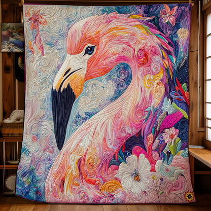 Flower Flamingo WY0911013CL Quilt