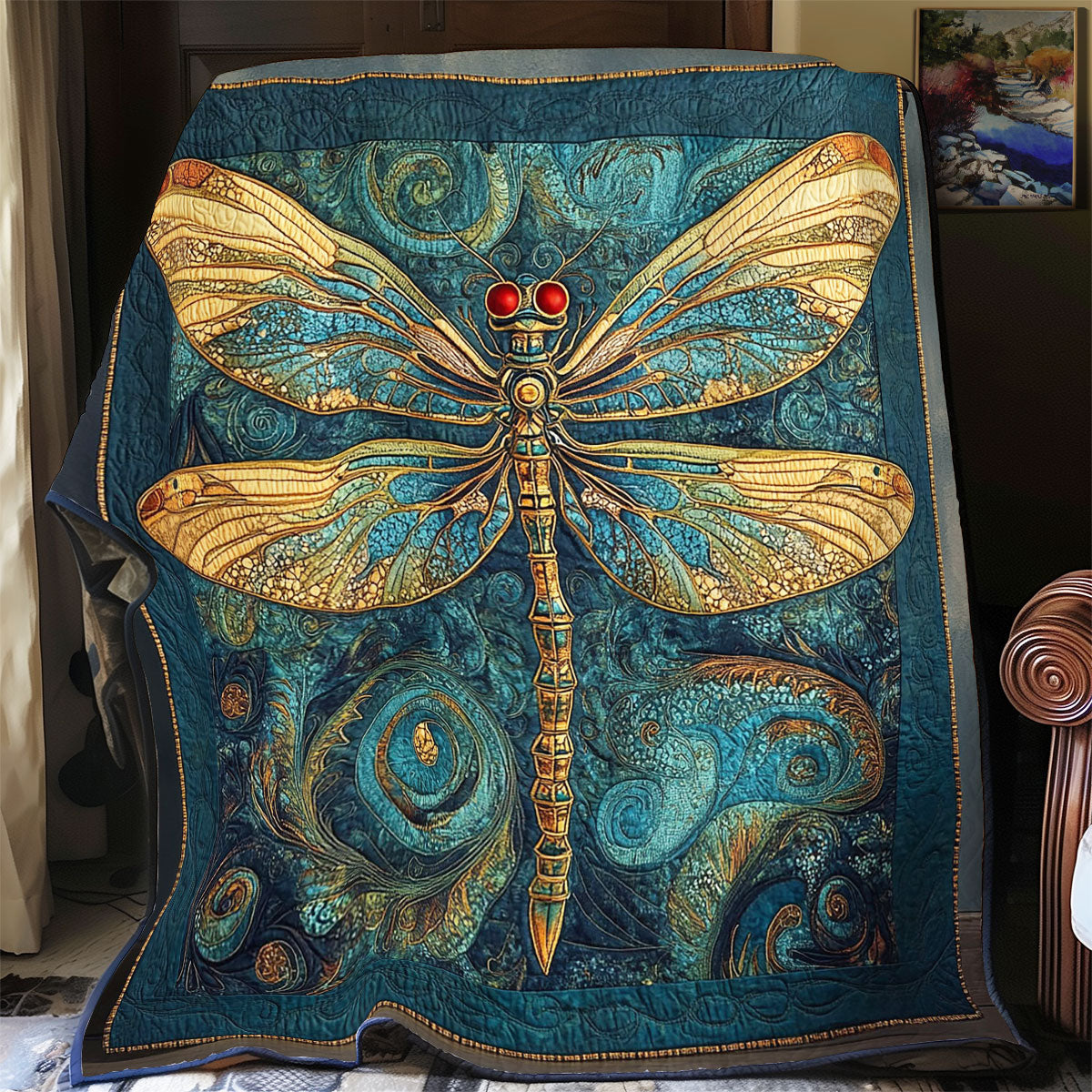 Royal Dragonfly WY2702110CL Quilt