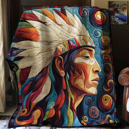 Native American Portrait WJ2312024CL Quilt