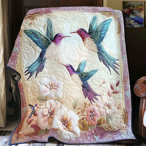 Hummingbird In Garden WY2712033CL Quilt