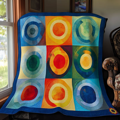 Colorful Circle Abstract WY1311015CL Quilt