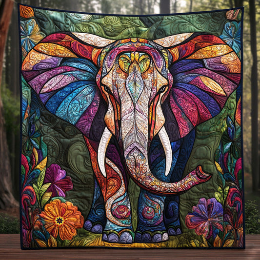 Patchwork Elephant WJ0911020CL Quilt