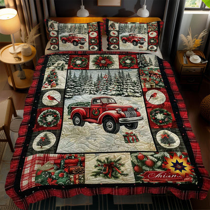 Christmas Cheer Red Truck WN1510051CL Duvet Cover Set