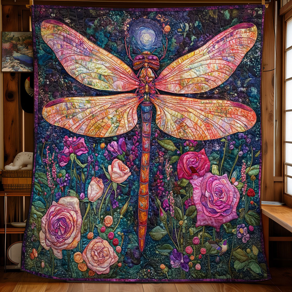 Galaxy Dragonfly WY1911085CL Quilt