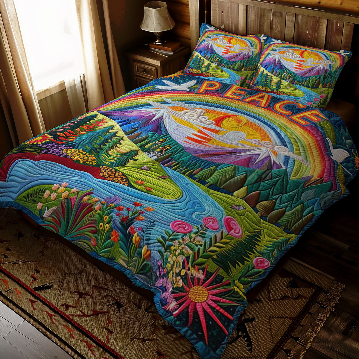 Hippie Peace WJ2810027CL Duvet Cover Set