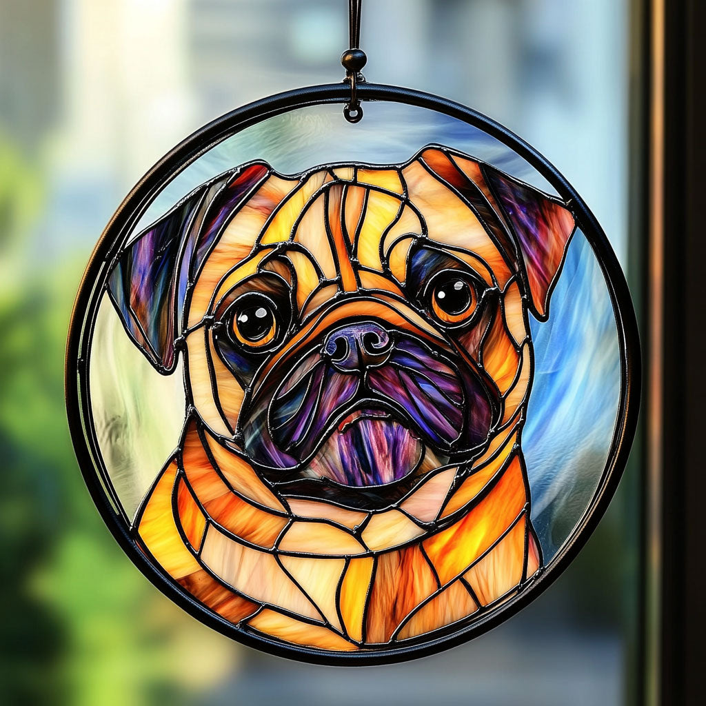 Pug WX1001097CL Suncatcher