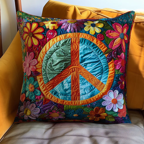 Trippy Hippie Sign WJ2009042CL Quilt Pillow Case