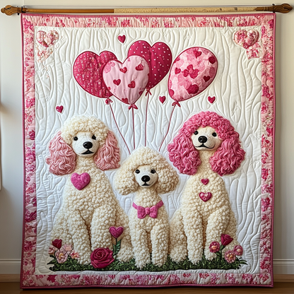 Poodle Love WG1001031CL Quilt