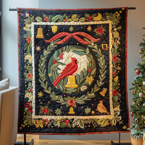Christmas Bell Cardinal WP2210006CL Quilt