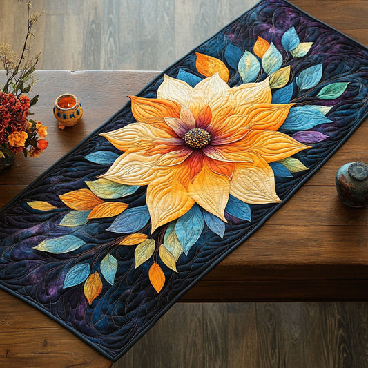 Sunburst Bloom CP2904022CL Quilted Table Runner