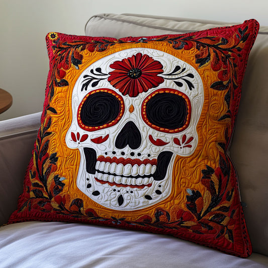 Leaves Skull WY0212032CL Quilt Pillow Case