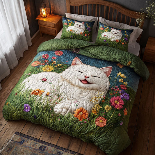White Cat Flower WT0602014CL Duvet Cover Set