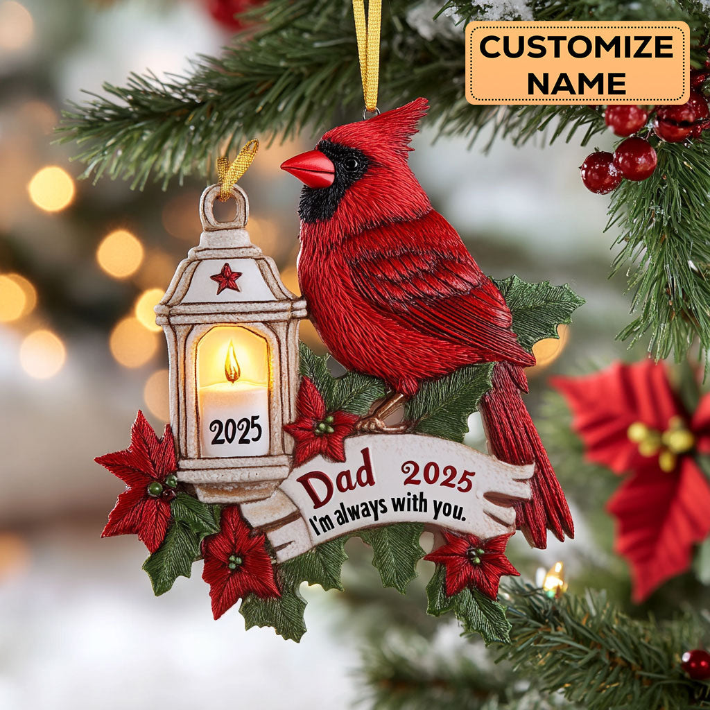 Guiding Cardinal WN2110051CL Personalized Christmas Ornament