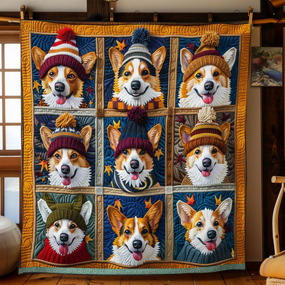 Cute Corgi WJ1209005CL Quilt