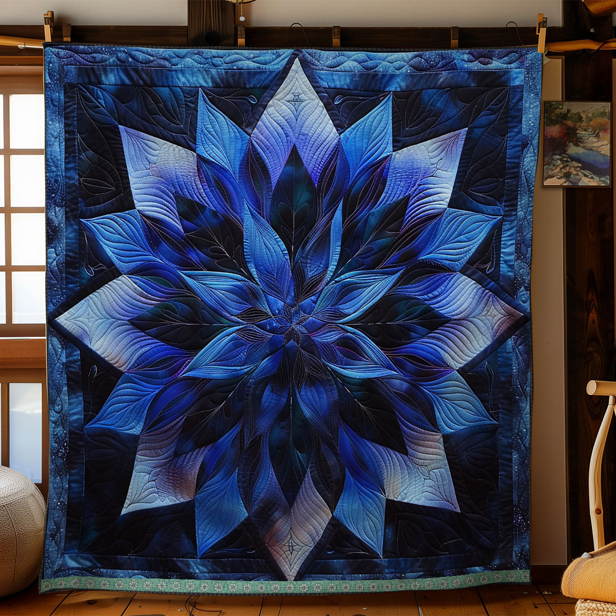 Celestial Blue Harmony WN1319048CL Quilt