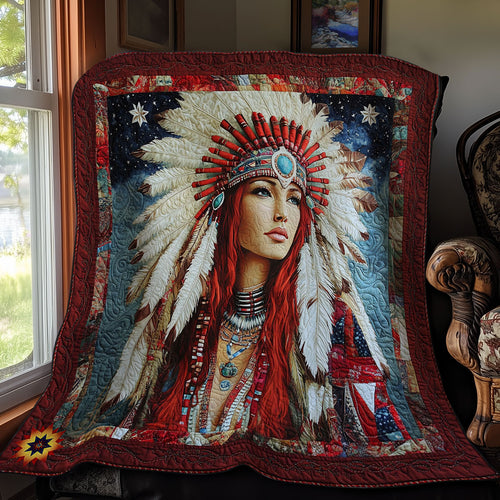 Native American Girl WY2711036CL Quilt