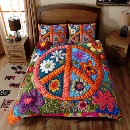Trippy Hippie Sign WJ2709029CL Duvet Cover Set