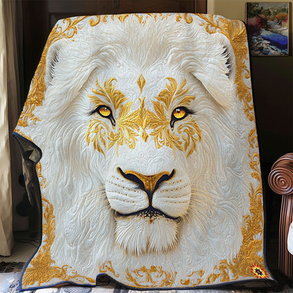 Gold White Lion WY1811047CL Quilt