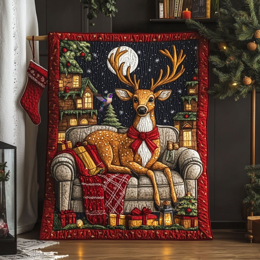 Christmas Deer WX2610009CL Quilt
