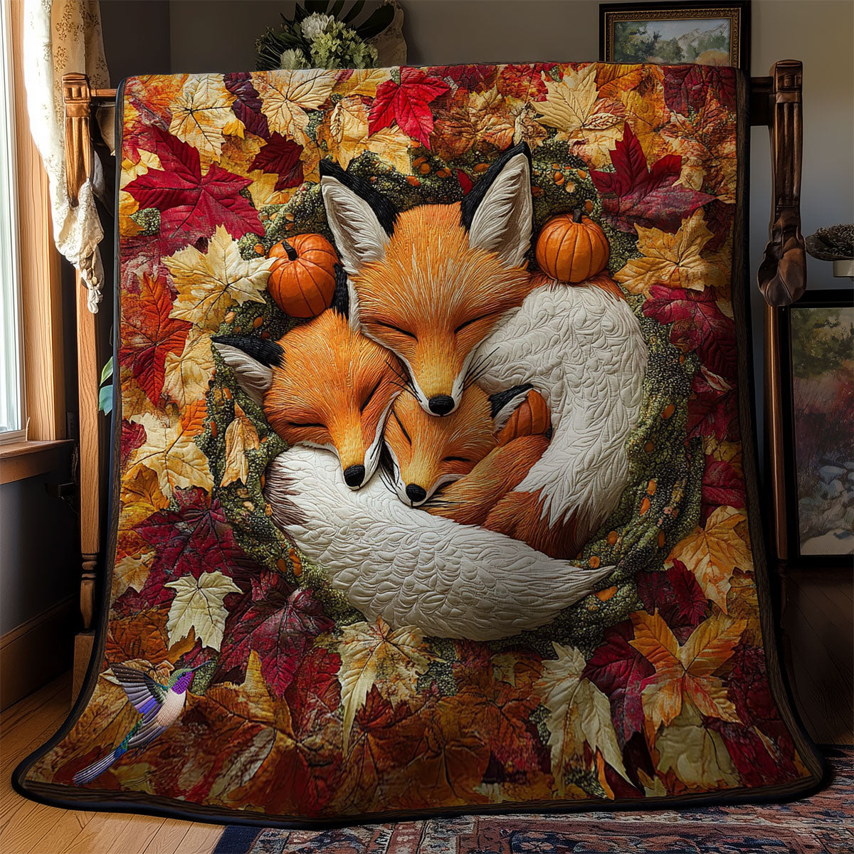 Sleeping Fox Family WY0612024CL Quilt