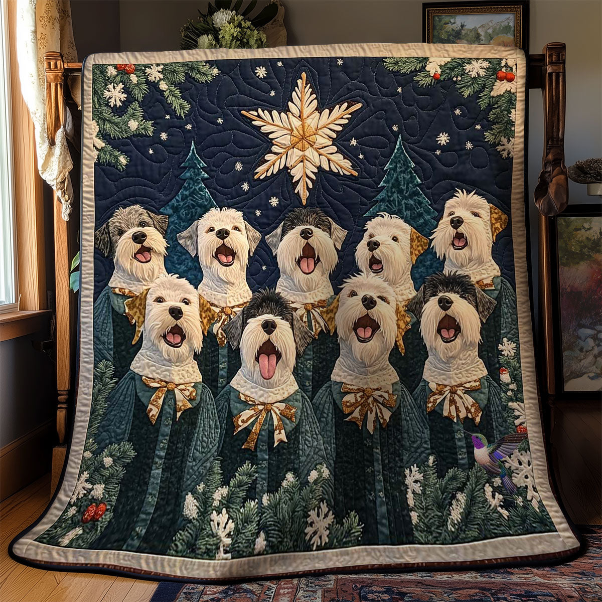 Blessed Schnauzers WN0711015CL Quilt