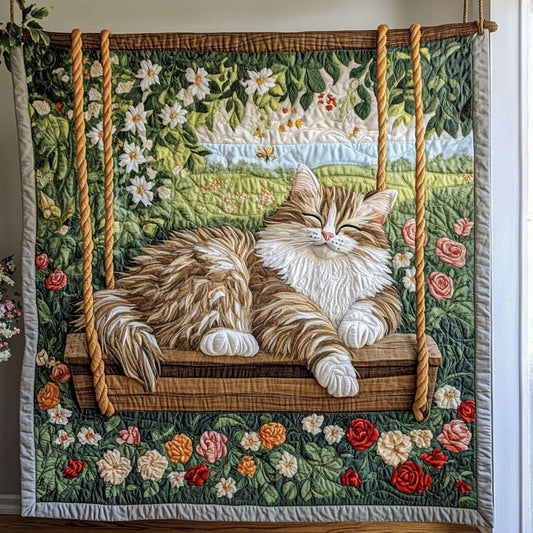 Whiskers In Bloom CP3105009CL Quilt