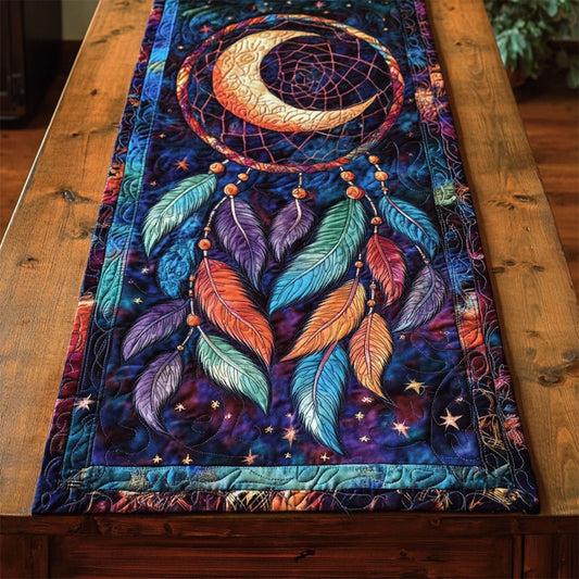 Crescent Moon Dreamcatcher WY2802067CL Quilted Table Runner