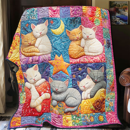 Vibrant Sleep Cat WY1311003CL Quilt