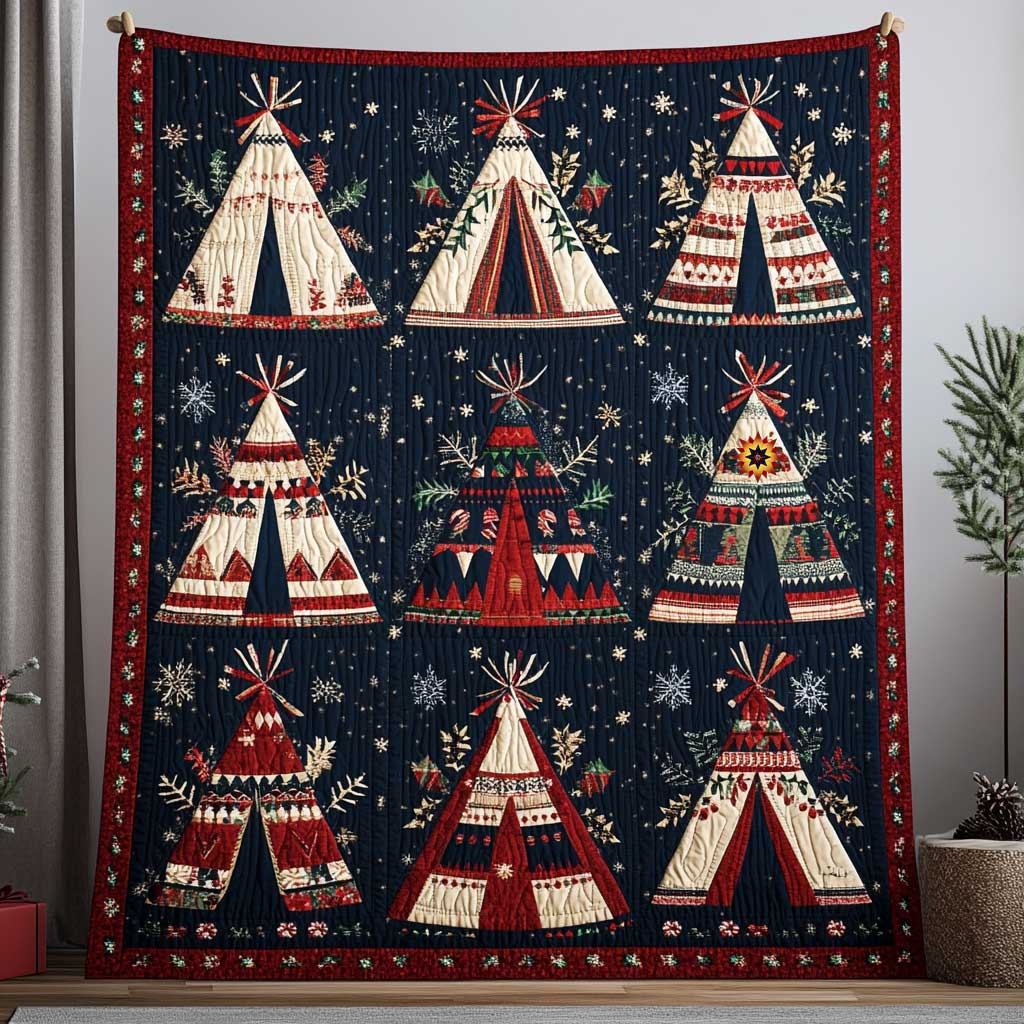 Christmas Tipi Tent Collection WP0711016CL Quilt