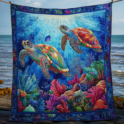 Couple Turtle WY0712012CL Quilt